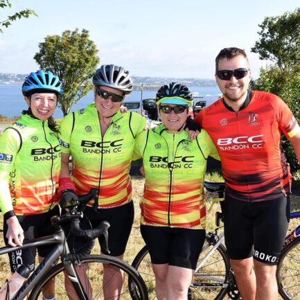 Fort 2 Fort Cycling team posing for a picture