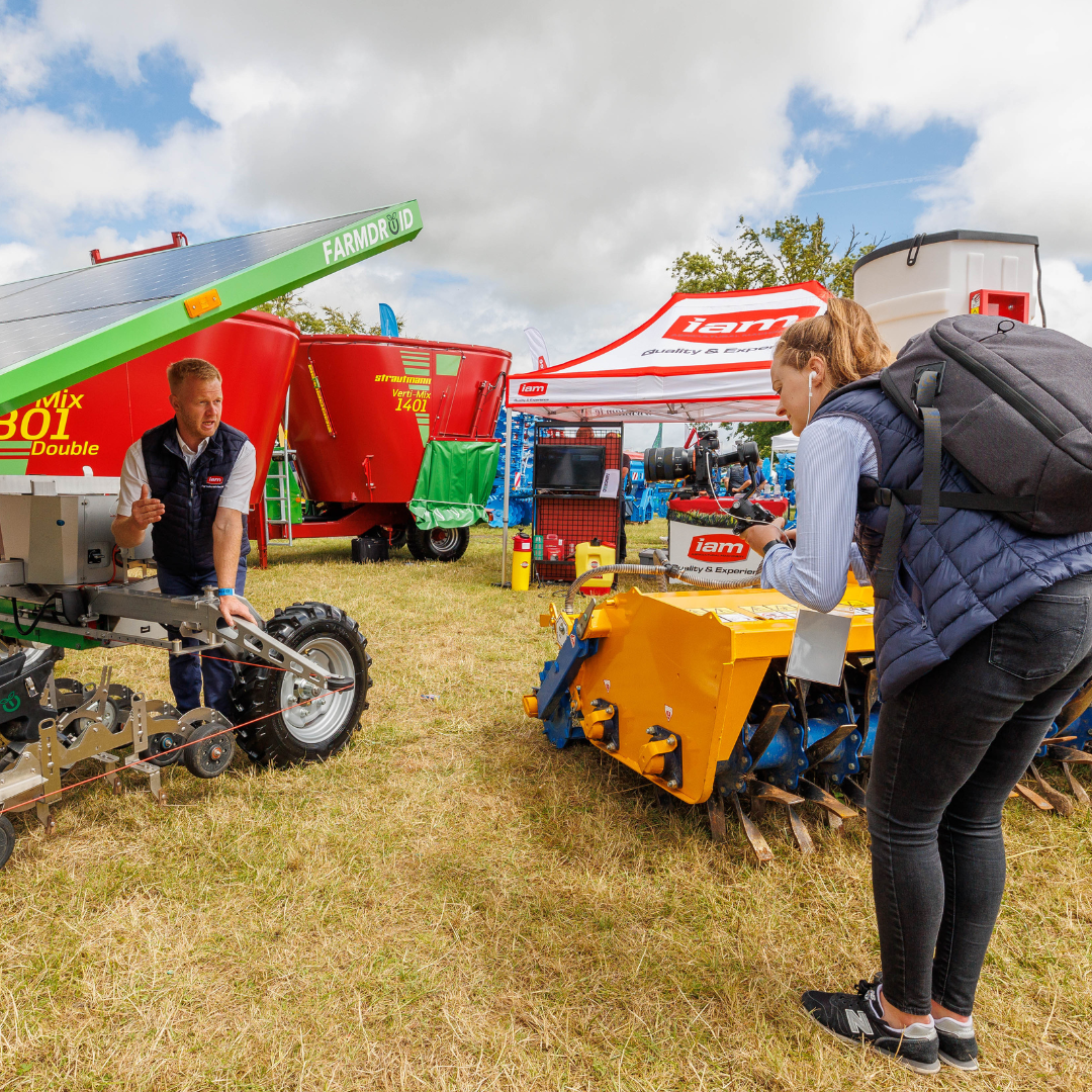 Lisa Meyler capturing content at a farming event